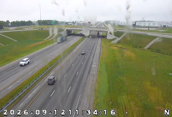 INDOT camera: I-65: 1-065-131-3-1 N OF OLD SR 334